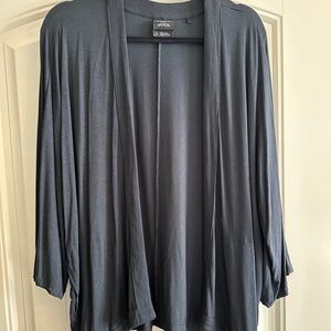 Prana Women's Charcoal Open Front Cardigan. NWOT. NEVER WORN OVERSIZED